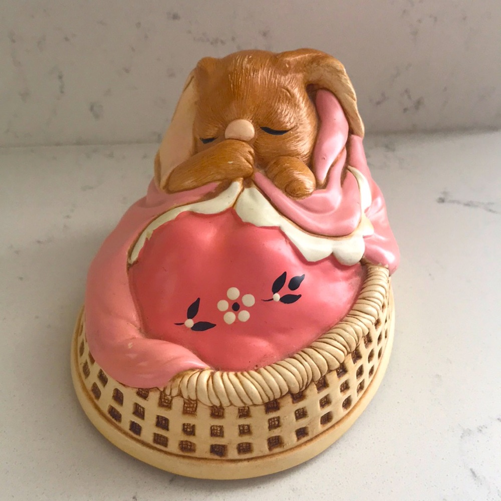 Pendelfin “Poppet” Sleeping Bunny Figurine